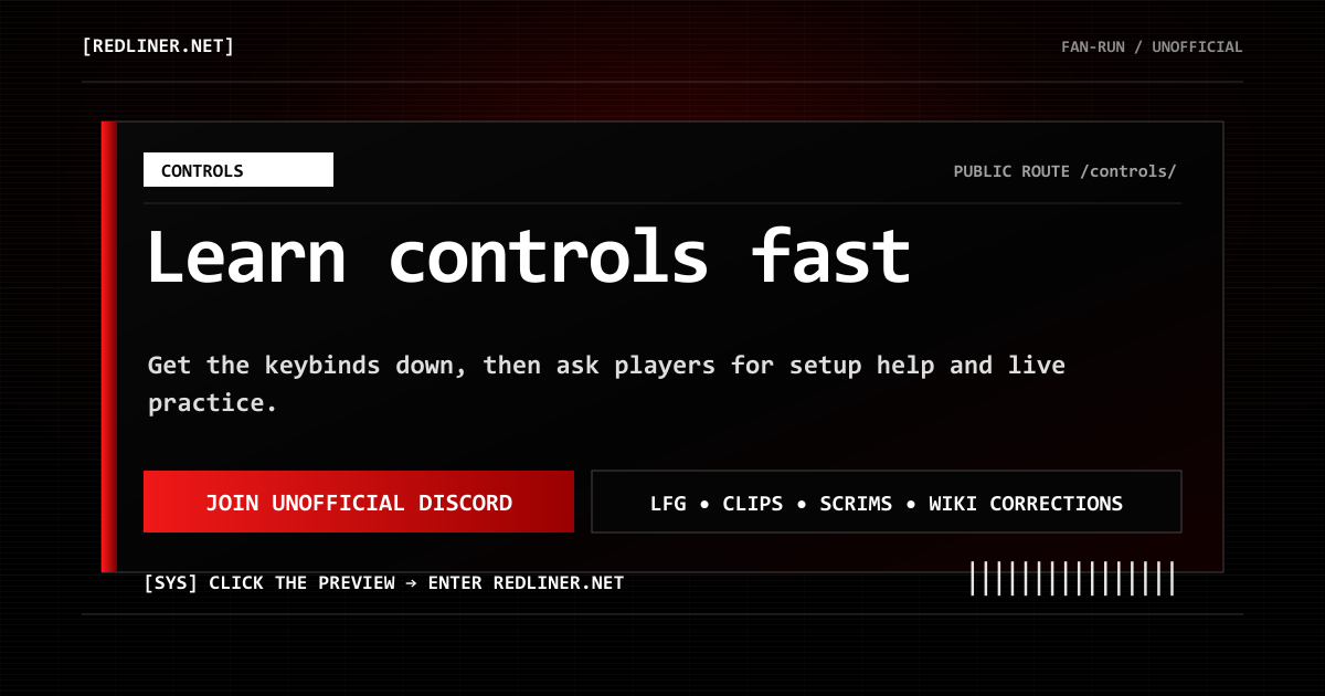 REDLINER Controls REDLINER guide preview
